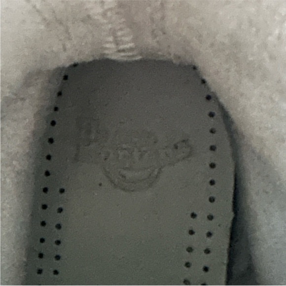 Size 7 Dr Martens 1460 Mono All White Smooth Leather Lace Up Boots - Picture 10 of 10